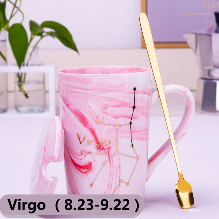 Nordic Creative Ceramic Mug Twelve Constellation Mug